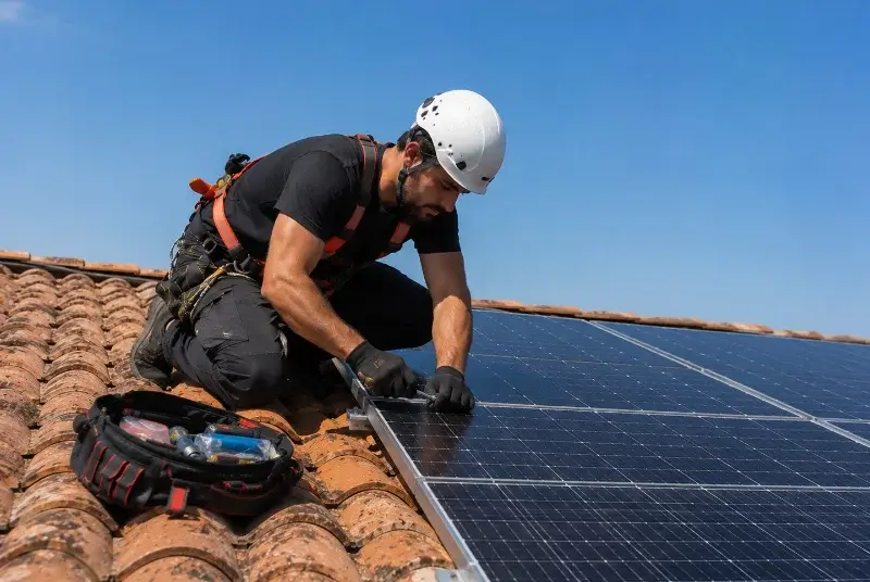 Maintenance et monitoring de panneaux solaires à Sivergues